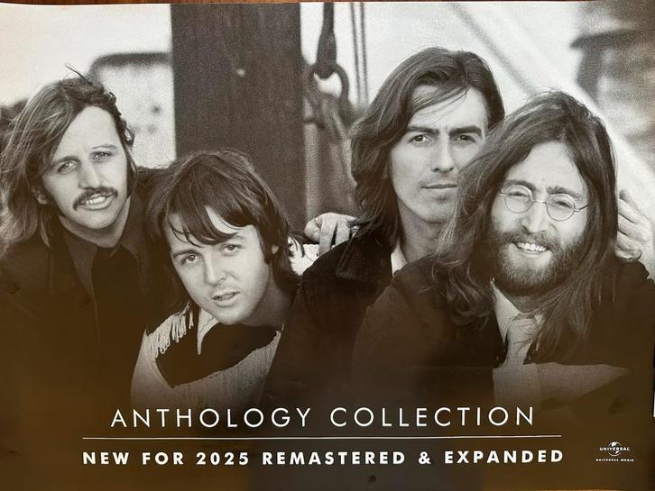 The Beatles anthology 2025 promo poster, Verzamelen, Muziek, Artiesten en Beroemdheden, Zo goed als nieuw, Poster, Artwork of Schilderij