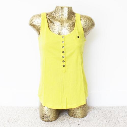Sutherland Top Geel 43 100% Katoen (XS) - 43 € 15,-, Kleding | Dames, Tops, Zo goed als nieuw, Maat 34 (XS) of kleiner, Geel, Zonder mouw