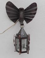 Wandlamp amsterdamse school uil silhouet lantaarn vintage, Gebruikt, Ophalen of Verzenden