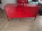 Rode IKEA TV kast met slot, Huis en Inrichting, 100 tot 150 cm, Ophalen of Verzenden, Zo goed als nieuw, Minder dan 100 cm