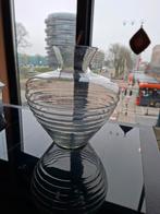 Andries Copier Leerdam Glazen Vaas, Ophalen, Wit, Minder dan 50 cm, Glas