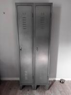 2 Grijze Lockerkasten, Huis en Inrichting, Kasten | Kledingkasten, Ophalen, Minder dan 50 cm, Gebruikt, Metaal
