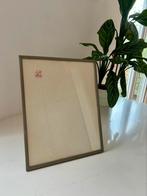 Grote vintage fotolijst. Herto. 30x24 Metaal met glas, Minder dan 50 cm, Metaal of Aluminium, Ophalen of Verzenden, Zo goed als nieuw