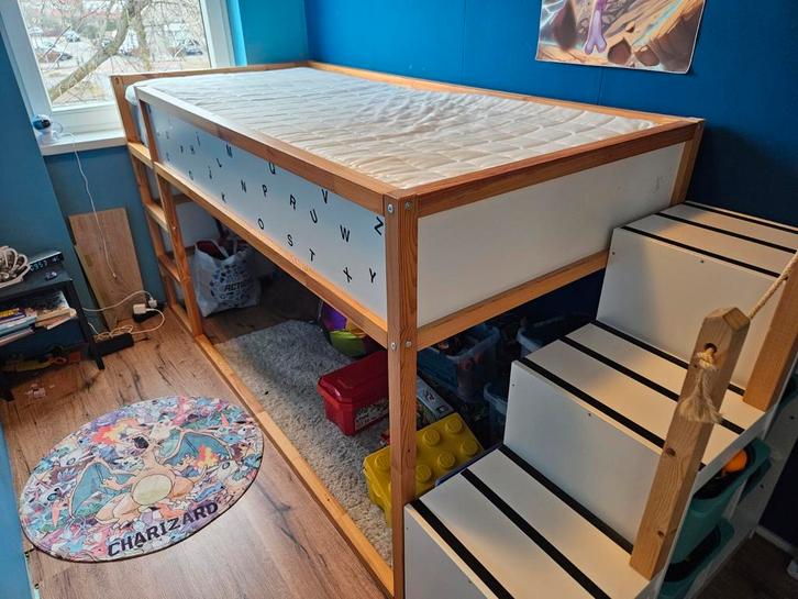 Ikea Kura Bed - Omkeerbaar!, Kinderen en Baby's, Kinderkamer | Stapelbedden en Hoogslapers, Gebruikt, Halfhoogslaper, Ophalen of Verzenden