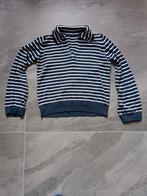 Leuke gestreepte trui met V hals en kraagje maat M, Ophalen of Verzenden, Gedragen, Maat 38/40 (M), Blauw