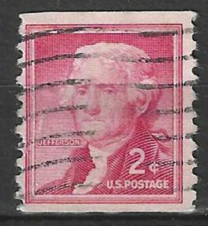 USA 1954 - Yvert 588a - Thomas Jefferson (ST), Postzegels en Munten, Postzegels | Amerika, Gestempeld, Noord-Amerika, Verzenden