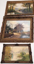 Drie (klassieke) (landschaps)schilderijen, Antiek en Kunst, Kunst | Schilderijen | Klassiek, Ophalen
