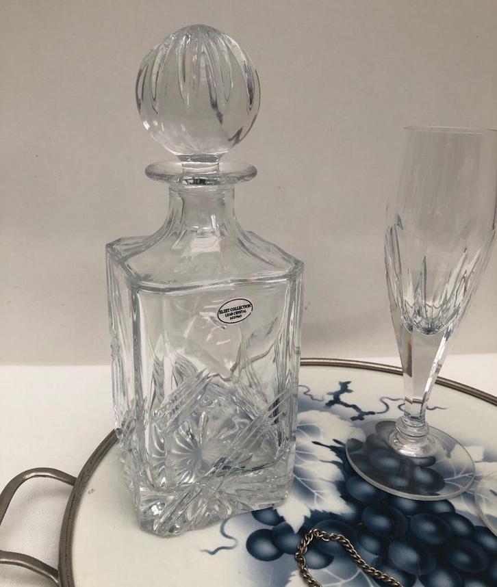 Kristallen  Cognac/Whisky Karaf - Zgan, Huis en Inrichting, Woonaccessoires | Overige, Zo goed als nieuw, Ophalen of Verzenden