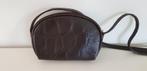 K142 OU bruin lederen tas  - K143 OU portemonnee, Overige merken, -, Ophalen of Verzenden, Zo goed als nieuw