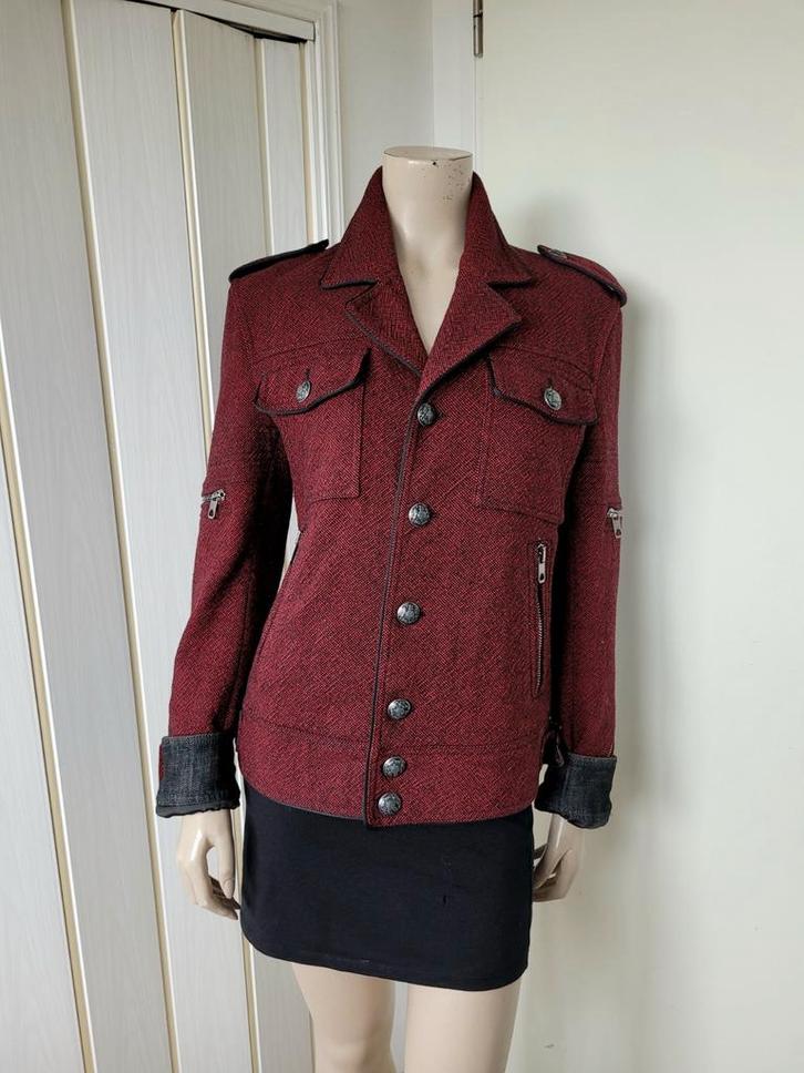 Diesel jas maat 38/M, Kleding | Dames, Jassen | Winter, Zo goed als nieuw, Maat 38/40 (M), Rood, Ophalen of Verzenden
