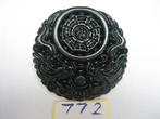 Prachtige amulet hanger van chinese jade.Draken  TaiJi.772#, Sieraden, Tassen en Uiterlijk, Kettinghangers, Ophalen of Verzenden