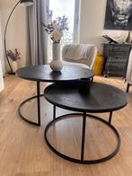 Salon tafel 2 delig, Huis en Inrichting, Tafels | Salontafels, Rond, Metaal, Minder dan 50 cm, 50 tot 100 cm