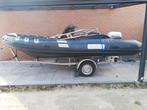 Motor Johnson 35 PK 2 takt met electrische lift + trailer, Watersport en Boten, Ophalen