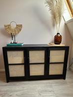 Dressoir kast zwart/beige, Huis en Inrichting, Kasten | Dressoirs, Ophalen, Met deur(en), 150 tot 200 cm, Zo goed als nieuw