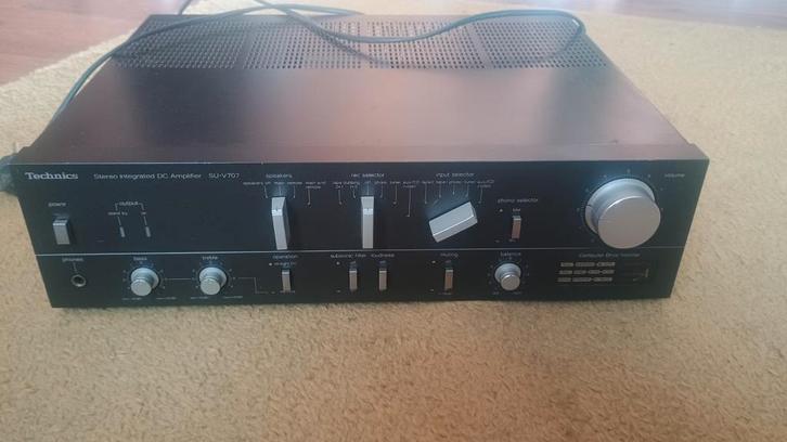 Technics SU-V707 versterker, Audio, Tv en Foto, Versterkers en Receivers, Gebruikt, Stereo, 60 tot 120 watt, Overige merken, Ophalen