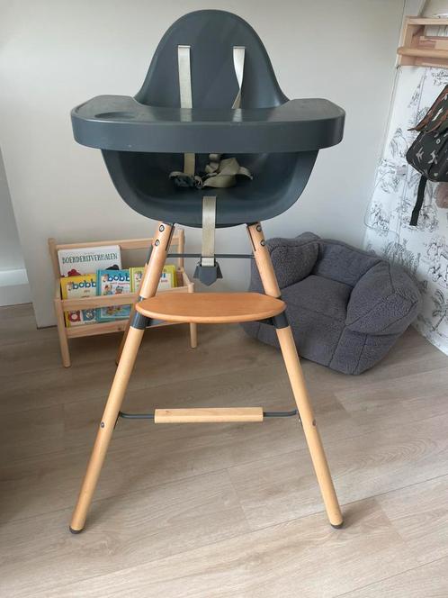Childhome Evolu 2-in-1 Kinderstoel Naturel / Antraciet, Kinderen en Baby's, Kinderstoelen, Overige typen, Ophalen