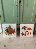 2 vintage GIEN FRANCE tegeltjes, Antiek en Kunst, Ophalen of Verzenden