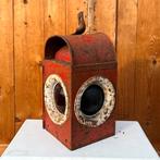 Wegwerkers lamp trein lamp licht metaal barnfound seinlamp, Antiek en Kunst, Curiosa en Brocante, Ophalen of Verzenden