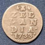 Zeeland 2 stuivers 1733 Km 59, Vóór koninkrijk, Verzenden, Zilver, Overige waardes