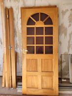 Houten Binnendeuren met Glas 83×201,5, Doe-het-zelf en Verbouw, Gebruikt, Binnendeur, Ophalen of Verzenden, Glas