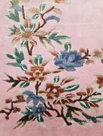 Handmade oriental silk carpet floral pink China 90x155cm, Zo goed als nieuw, HYPE POP-UP, Oriental, Rechthoekig