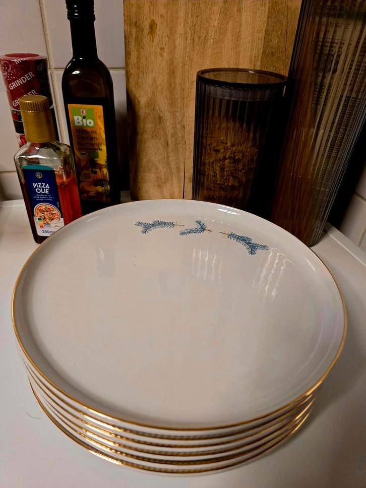 Van Kempen & Begeer Roval Dinerborden - Set van 6, Huis en Inrichting, Keuken | Servies, Zo goed als nieuw, Bord(en), Porselein