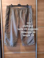 Mooie driekwart broek xxl olijfkleur, Kleding | Dames, Broeken en Pantalons, Ophalen of Verzenden, Zo goed als nieuw, Driekwart