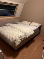 Ikea boxspring bed 140x 200 cm, Ophalen, Zo goed als nieuw, Tweepersoons, Stof