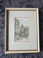 Litho Steenweg Utrecht Buurkerk  Henk Hoefman gesigneerd, Ophalen