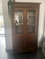 Jaren 30 Vitrinekast, Huis en Inrichting, Kasten | Vitrinekasten, Ophalen, Gebruikt, 50 tot 100 cm, 150 tot 200 cm