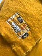 Prachtige vintage gele wollen deken van Zaalberg, Ophalen of Verzenden, Zo goed als nieuw