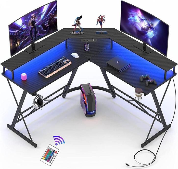 Xergonomic Game bureau met LED NIEUW, Huis en Inrichting, Bureaus, Nieuw, Bureau, Ophalen of Verzenden