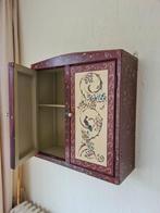 Oud muurkastje hout beschilderd, Antiek en Kunst, Ophalen