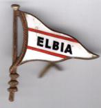 Elbia email op koper scheepsvlag klemmetje ( D_424 ), Nieuw, Transport, Speldje of Pin, Verzenden