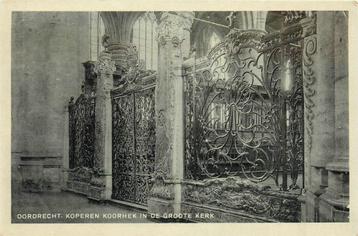 (701-049-055) Dordrecht Koperen Koorhek in de Groote Kerk beschikbaar voor biedingen