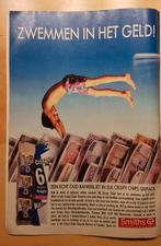 Smiths chips reclame, zwemmen in het geld, verzamel item, Ophalen of Verzenden, Spiek, Overige typen