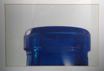 Foto kunstenaar Ab Wagenvoort gesigneerd Fles blauw beschikbaar voor biedingen