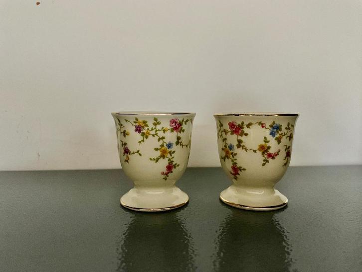 Antieke eierdopjes ruim 100 jaar oud!, Antiek en Kunst, Antiek | Servies los, Ophalen of Verzenden