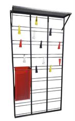 1971 Vintage Pilastro toonladder kapstok toonladderkapstok, Ophalen, Hout, Wandkapstok, Minder dan 100 cm
