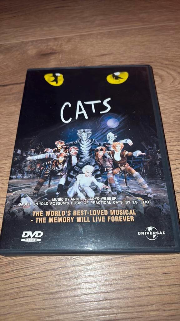 Cats musical uit 1981 op dvd., Cd's en Dvd's, Dvd's | Muziek en Concerten, Zo goed als nieuw, Alle leeftijden, Ophalen of Verzenden