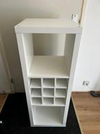 IKEA KALLAX 42x112 cm Open kast + inzet voor vlessen, Ophalen, Zo goed als nieuw