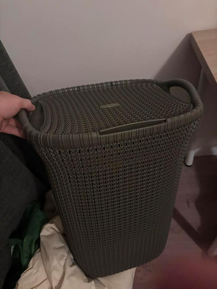 Mooie wasmand te koop, Huis en Inrichting, Woonaccessoires | Prullenbakken, Zo goed als nieuw, Kunststof, 50 tot 75 cm, 40 liter of meer