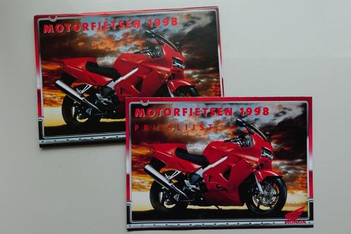 1998 Honda folder VFR 800 CBR CB500 F6C CR Spazio 1100 XX, Motoren, Handleidingen en Instructieboekjes, Honda, Ophalen of Verzenden