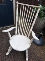 Oude schommelstoel, Huis en Inrichting, Stoelen, Ophalen, Gebruikt, Wit, Eén