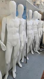Witte hoogglans heren etalagepoppen paspoppen, Ophalen, Nieuw