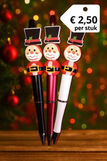 Kerst Kralenpen – Kerstman met hoge hoed beschikbaar voor biedingen