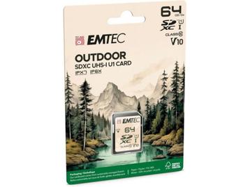 Emtec SDXC 64GB UHS-I V10 CL10 OUTDOOR IPX6 IPX7 beschikbaar voor biedingen
