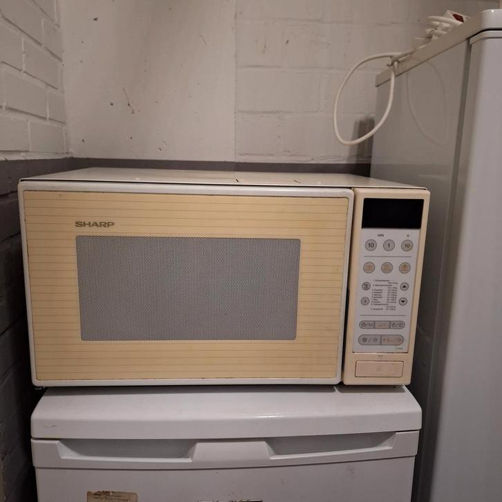 Sharp Combimagnetron R-5A61S(W) - Getest! (bezorging), Witgoed en Apparatuur, Magnetrons, Gebruikt, Vrijstaand, Combimagnetron