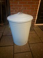 Metalen Afvalemmer met Deksel -, Gebruikt, Ophalen of Verzenden, 20 tot 30 liter, Metaal