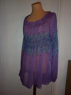 voile  blouse maat : XL  "off-shoulder", Kleding | Dames, Grote Maten, Verzenden, Nieuw, Paars, Blouse of Tuniek